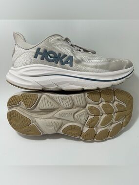 Hoka Neutral Running Sneakers in Beige and Navy